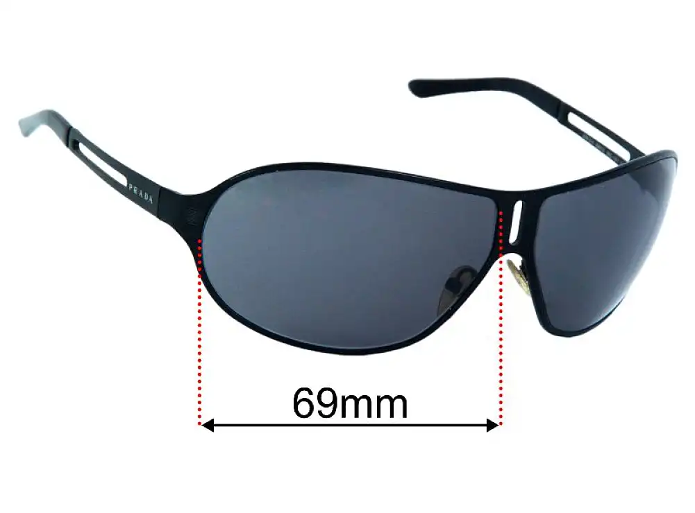 Prada SPR51H 69mm Replacement Lenses by Sunglass Fix™